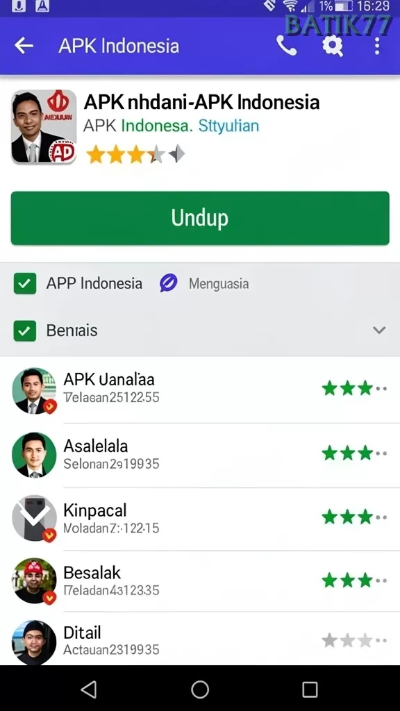 Cuplikan layar CACOR78 — aktivitas