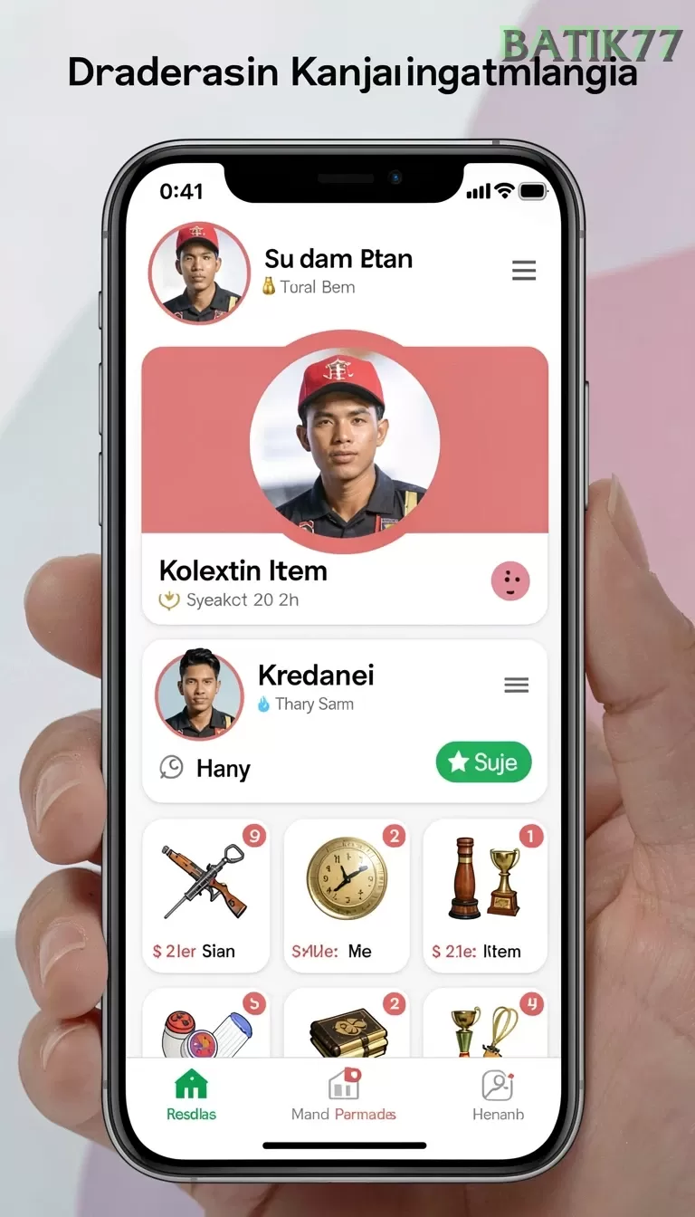 Cuplikan layar 8368SLOT — menu navigasi