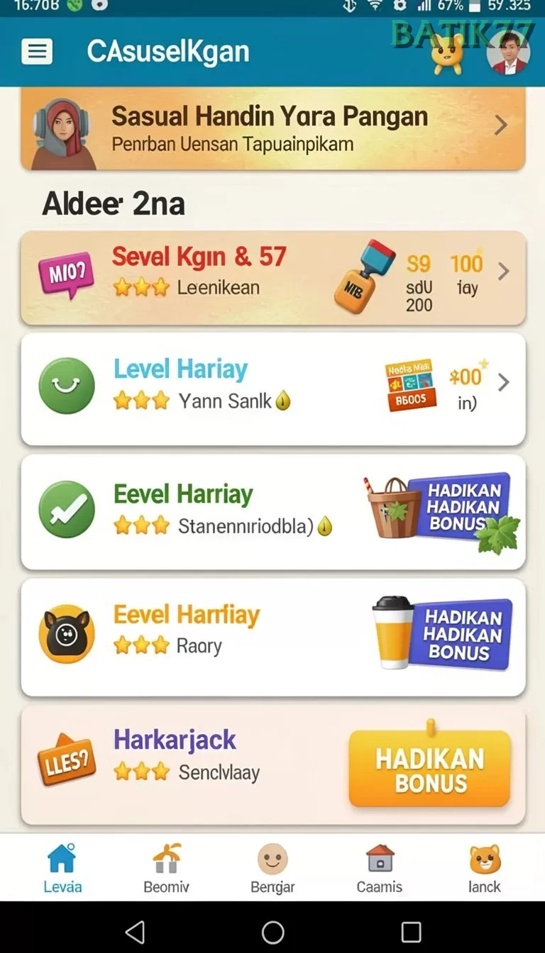 Cuplikan layar GACOR88 — aktivitas